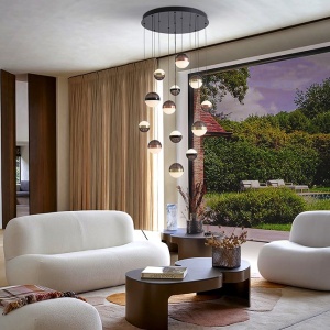 Lustra cu 13 pendule LED design modern Orbes 149985 universul-luminii.ro