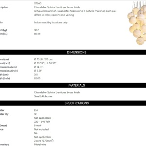 Lustra cu 19 pendule design modern LUX Sphinx L 222955 universul-luminii.ro