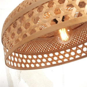 Lustra cu 2 Pendule eco din bambus Ubud single set/2, nat 213775 universul-luminii.ro