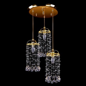 Lustra cu 3 pendule Cristal Bohemia Exclusive SMALL GAME 06-03 - Img 1