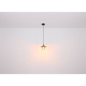 Lustra cu 3 pendule design clasic Viejo negru mat, cupru 33cm 210445 universul-luminii.ro