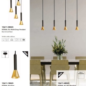 Lustra cu 3 pendule design modern Signal - Img 5