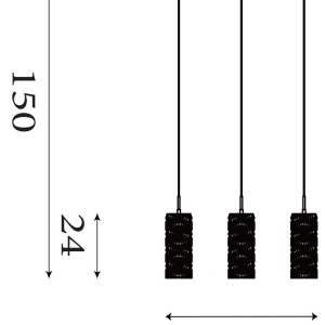 Lustra cu 3 pendule LED Modena 627145 universul-luminii.ro