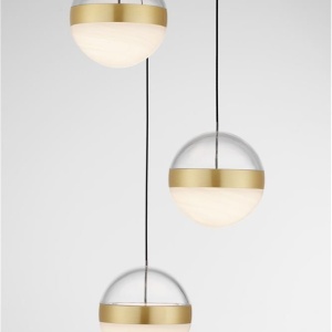 Lustra cu 3 Pendule LED stil modern ALAZ - Img 5