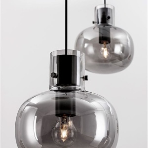 Lustra cu 4 pendule design modern CINZIA fumuriu 201955 universul-luminii.ro