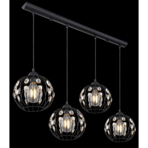 Lustra cu 4 pendule design modern HANAKO 16029-4H GL 81855 universul-luminii.ro
