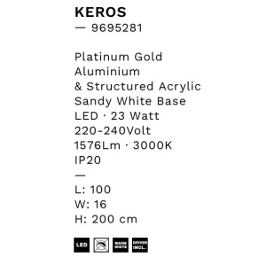 Lustra cu 4 pendule LED design modern KEROS 158195 universul-luminii.ro