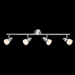 Lustra cu 4 spoturi design modern Alaska crom, transparent 67075 universul-luminii.ro
