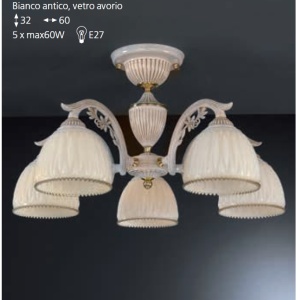 Lustra cu 5 brate realizat manual design italian 9671 202895 universul-luminii.ro