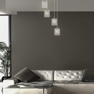 Lustra cu 5 pendule design elegant Duchess crom - Img 3