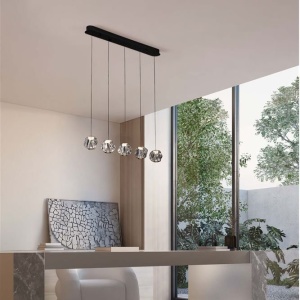 Lustra cu 5 pendule LED design modern IFOS - Img 5