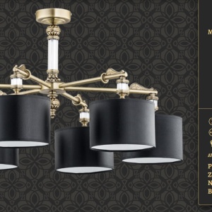 Lustra cu 6 brate eleganta design clasic MERANO 77615 universul-luminii.ro