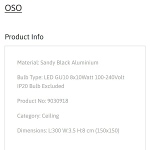 Lustra cu 8 Spoturi directionabile stil minimalist OSO, NVL-9030918 246865 universul-luminii.ro