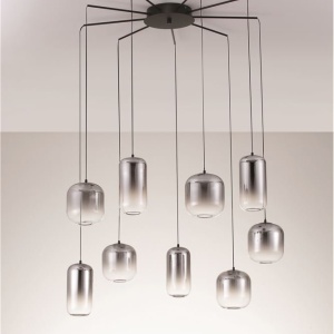 Lustra cu 9 pendule LED design modern AELIA 232515 universul-luminii.ro