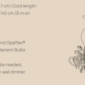 Lustra cu cristale Scholer design unicat realizata manual Lillibet M alb 214525 universul-luminii.ro