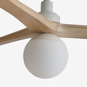 Lustra cu Ventilator smart sistem TUYA si telecomanda KLIM M 125cm, alb/ pin - Img 3