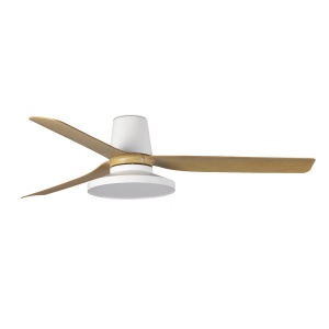 Lustra cu Ventilator tavan si telecomanda PUNT TUB M TAK alb/artar 2700K