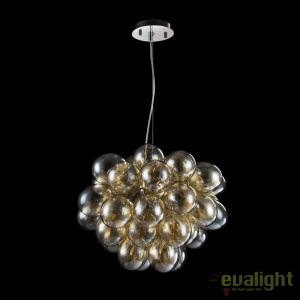 Lustra design deosebit diam. 60cm Balbo chihlimbar MYMOD112-08-G - Img 3