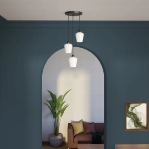Lustra design italian din alama si sticla Talis - Img 13