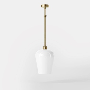 Lustra design italian din alama si sticla Talis - Img 3