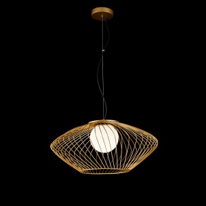 Lustra design modern 52cm Plec aurie MYP364PL-01G 71285 universul-luminii.ro