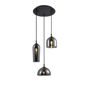 Lustra design modern Blanca 3 fumuriu ZZ AZ3336