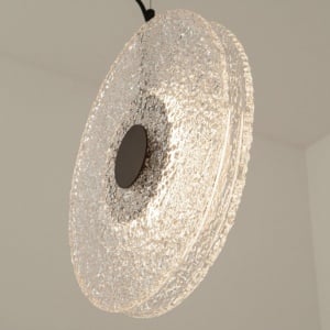 Lustra design modern LED DECO negru/ transparent 151965 universul-luminii.ro