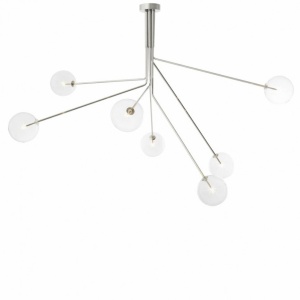 Lustra dimabila design LUX cu 7 brate Topaz nickel 114893 HZ