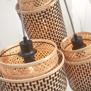 Lustra eco din bambus Bhutan/3-Shades bl/nat 178365 universul-luminii.ro