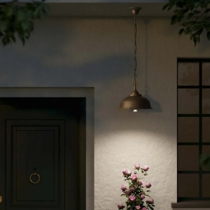 Lustra exterior IP44 realizat manual din alama Lipari - Img 5