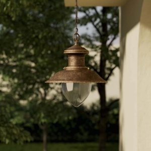 Lustra exterior IP44 realizata manual din alama Amalfi - Img 13
