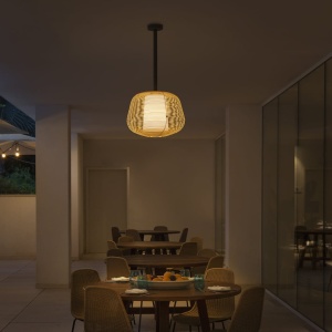 Lustra iluminat exterior decorativ IP65 NARA M bej