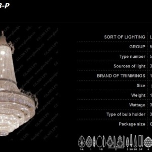 Lustra Imperial cristal Bohemia diametru 165cm L15 552/36/1, 3-P 92175 universul-luminii.ro