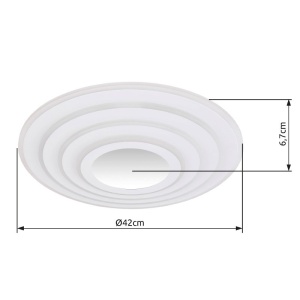 Lustra LED aplicata cu telecomanda JOCELYN 240325 universul-luminii.ro