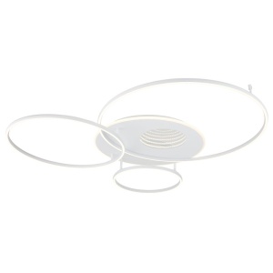 Lustra LED aplicata design circular INVERTINA alb - Img 9