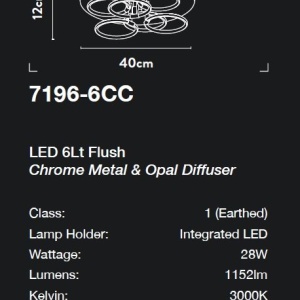 Lustra LED aplicata design elegant modern Belle - Img 4