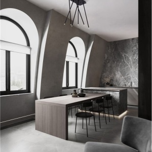 Lustra LED aplicata design minimalist STILVI 17W negru - Img 2