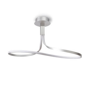 Lustra LED aplicata design modern NUR argintiu crom