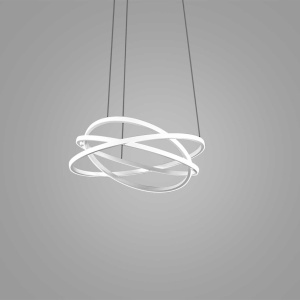 Lustra LED circulara design modern ATIA 65cm alb sau negru