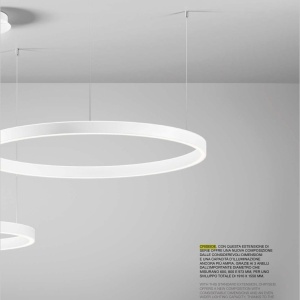Lustra LED circulara diametru 96,6cm CRISEIDE, alb, negru sau auriu 227255 universul-luminii.ro