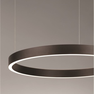 Lustra LED circulara ELOWEN 60cm, maro 228465 universul-luminii.ro