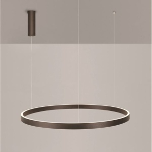 Lustra LED circulara ELOWEN 98cm, maro 228475 universul-luminii.ro