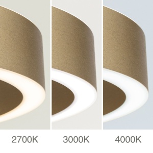 Lustra LED circulara iluminat sus si jos KOLK auriu periat 60cm - Img 7