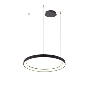 Lustra LED cu telecomanda design circular AGNES 48 DIMM CCT SWITCH BK