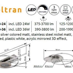 Lustra LED cu telecomanda design circular BELTRAN - Img 9