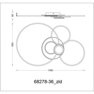 Lustra LED cu telecomanda design circular BELTRAN - Img 10