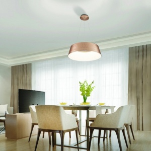 Lustra LED cu telecomanda design circular EMMA 60 CCT BK 120385 universul-luminii.ro