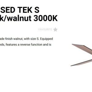 Lustra LED cu Ventilator incastrabil tavan cu telecomanda RUDDER TEK 3 S negru/nuc 3000K - Img 5