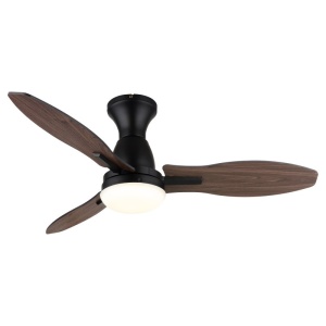 Lustra LED cu ventilator si telecomanda GALE negru 03671B GL