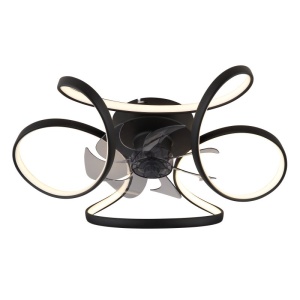 Lustra LED cu ventilator si telecomanda LORIS 03638 GL 247065 universul-luminii.ro